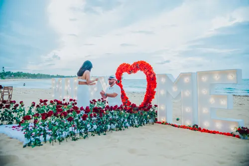 Romantic Marriage Proposal at Punta Cana Princess: A Fairytale by the Beach