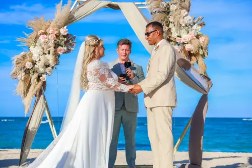 Punta Cana Wedding Photographer for Simple Beachfront Vow Renewals